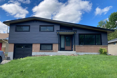 Example of a minimalist exterior home design