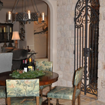 Dining room fireplace