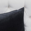Supersoft Throw Pillow Cover 4 Piece Set, Black