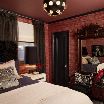 Pink and Black Guest Bedroom