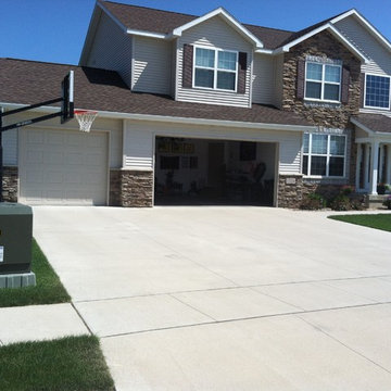 Ryan R's Pro Dunk Silver Basketball System on a 40x30 in Cedar Falls, IA
