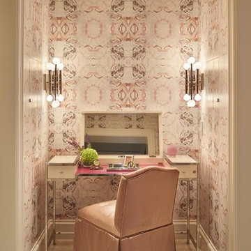 411 Peach Taupe Wallpaper Installations