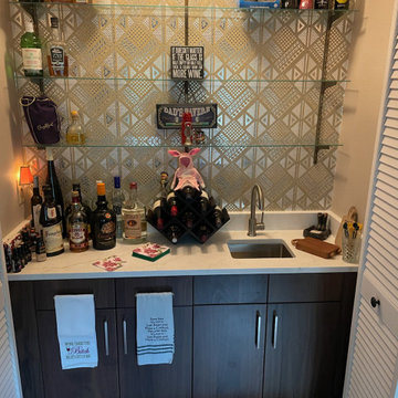 Transitional Kitchen Remodel Done with New Walnut Cabinets