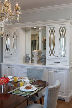 What to do with beautiful built-in china cabinet in dining room?