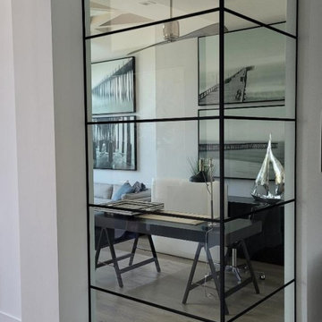 Interior Fixed Glass Window With Grids