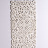 Rectangle Decorative Whitewashed Carved Wood Wall Panel