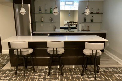 Inspiration for a home bar remodel in Columbus