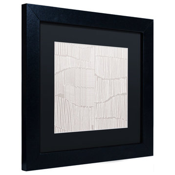 'Spaces Between I' Matted Framed Canvas Art by Kavan & Co.