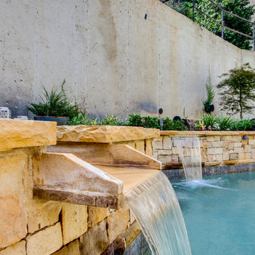 A unique pool design for a small space
