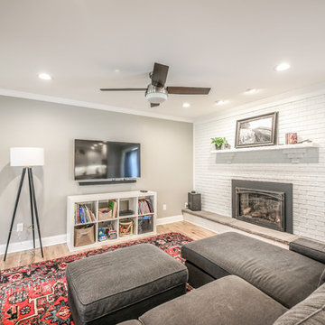Cheat Lake: Living Room and Kitchen Renovation