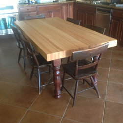 Custom - Maple slab dining table - Furniture