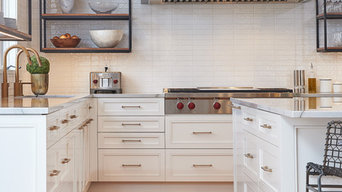 Orono MN Kitchen remodel with black and white cabinetry