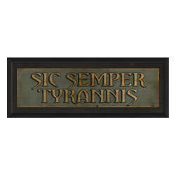The Artwork Factory - Sic Semper Tyrannis Framed Artwork - Prints And Posters