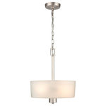 Millennium Lighting - Millennium Lighting 4262-BN Coley - 1 Light Pendant-17.13 Inches Tall 14 Inches - Pendants are the perfect opportunity to blend a utColey 1 Light Pendan Brushed Nickel Frost *UL Approved: YES Energy Star Qualified: n/a ADA Certified: n/a  *Number of Lights: 1-*Wattage:60w A Lamp bulb(s) *Bulb Included:No *Bulb Type:A Lamp *Finish Type:Brushed Nickel