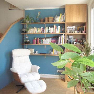 Épinettes, aménagement et décoration d'un duplex, Paris XVIIe