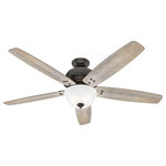 Hunter Fan Company - Hunter 50405 52``Ceiling Fan Highdale Noble Bronze - The Highdale rustic ceiling fan is the perfect accent farmhouse d?cor style. The light kit includes energy-efficient LED bulbs that provide the perfect amount of light through cased white glass. Ideal for your large, open concept living room, the Highdale`s 52-inch blades and motor come together to provide ultra-powerful air movement with our three-speed WhisperWind motor and brand-promising SureSpeed Guarantee.