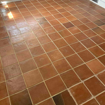 Renovating a Paint-Stained Quarry Tiled Kitchen Floor in Canterbury