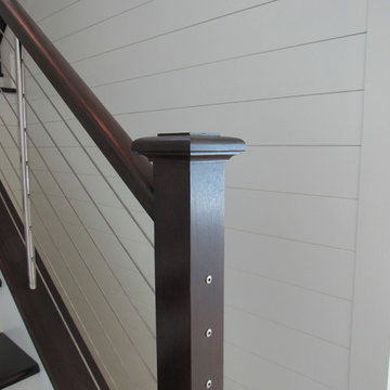 Cable Rail & Box Newel Post Theme Railing System, Vero Beach FL