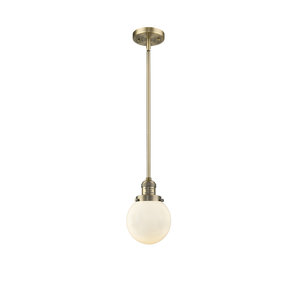 Innovations 201C-BB-G181-LED 1 Light Vintage Dimmable LED Mini Pendant Brushed Brass