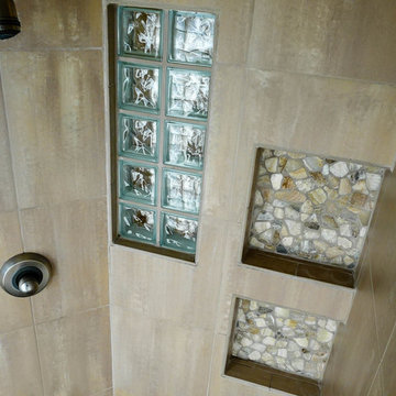 Summer Flame Stone & Glass Bath