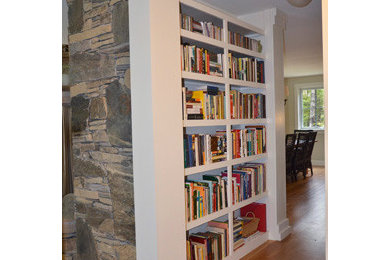 Transitional home office photo in Portland Maine