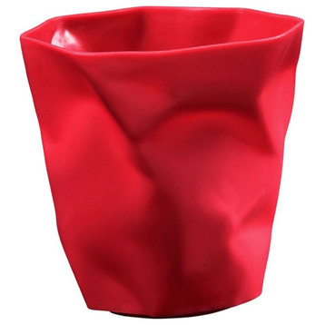 Modway Lava Plastic Pencil Holder in Red