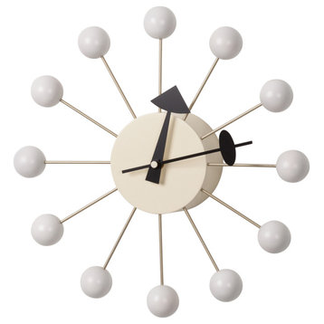 Orb Clock, White