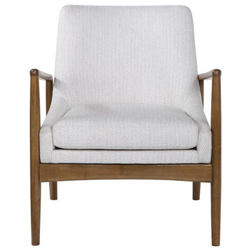 Uttermost Bev White Accent Chair, 23519