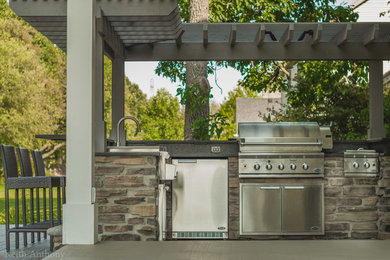 Inspiration for a craftsman patio remodel in Other