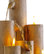 11" Tall Indoor Tiered Column Tabletop Fountain with 3 Candles