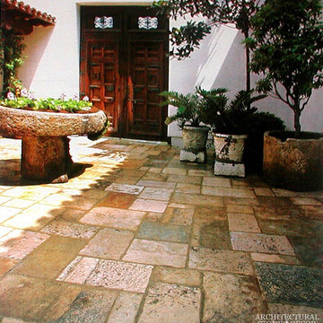 Stone Floor – Antique, Reclaimed Limestone ‘Dalle de Bourgogne’ pavers