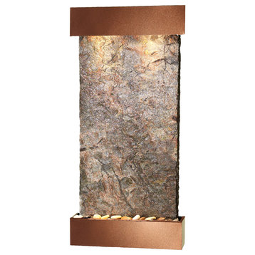 Whispering Creek Water Feature by Adagio, Natural Green Slate, Woodland Brown