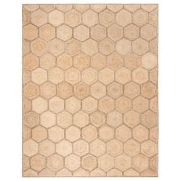 Safavieh Vintage Leather Collection NF882B Rug, Natural/Grey, 10' X 14'