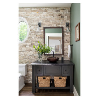 Lake Anna Refined Rustic Retreat - Rustic - Powder Room - DC Metro - by ...