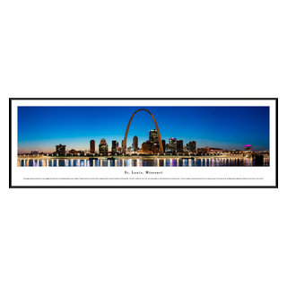 Gateway Arch St Louis Missouri at Sunset Photo Photograph Cool Wall Decor  Art Print Poster 18x12