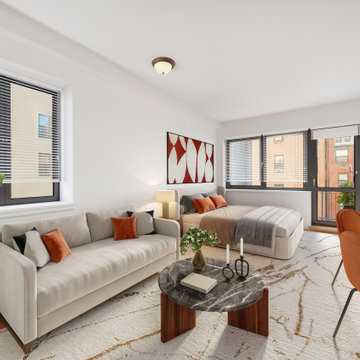 Virtual Staging Examples - CB2 + West Elm Style