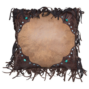 Western Turquoise Bead Pillow