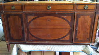19th Century Continental commode-BEFORE