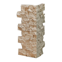 164-JERUSALEM STACKED CORNER 24"H X 7"W X 1"D - Wall Panels