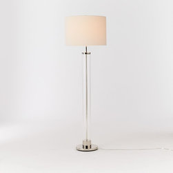 Acrylic Column Floor Lamp - Polished Nickel - Products