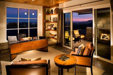Inspiration for a timeless home office remodel in Las Vegas