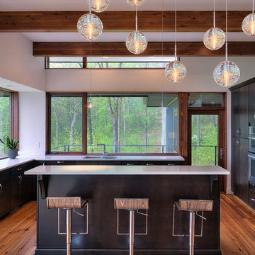 Modern Contemporary SC Custom Mountain Home Kitchen
