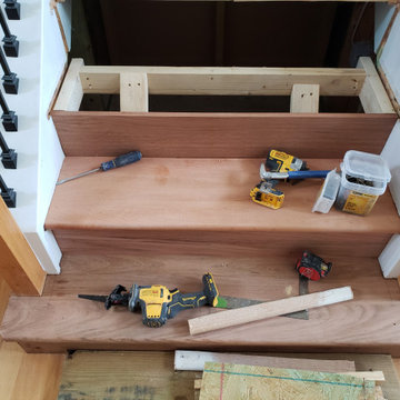Stair Remodeling Atlanta, Brazilian Cherry