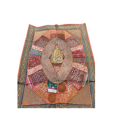 Indian Tapestry, Wall Decor, Wall Hanging Tapestry, Pink Blue Vintage Tapestry