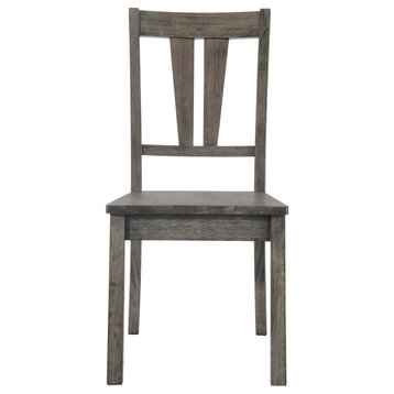 Picket House Furnishings Grayson Fan Back Chair With Wooden Seat