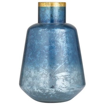 Glam Blue Glass Vase 560201