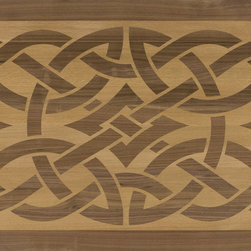 Mystic Knot Artisan Wood Rug - Hardwood Flooring
