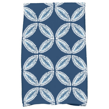 Tidepool, Geometric Print Kitchen Towel, Blue