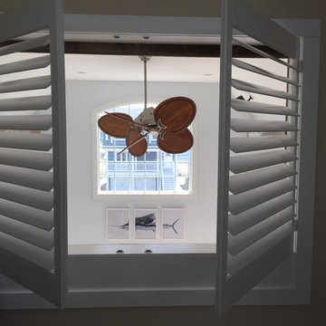 Using a shutter to divide a room