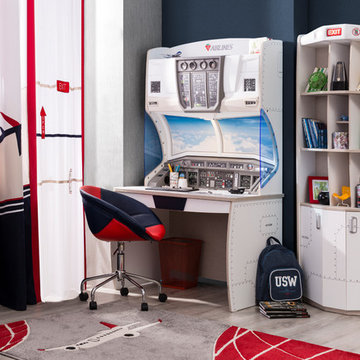 First Class Airplane Kids Bedroom